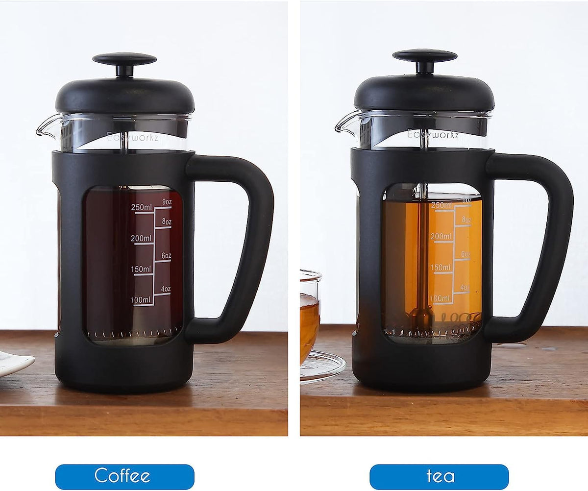 12 oz Stainless Steel French Press and Creamer Set I3479