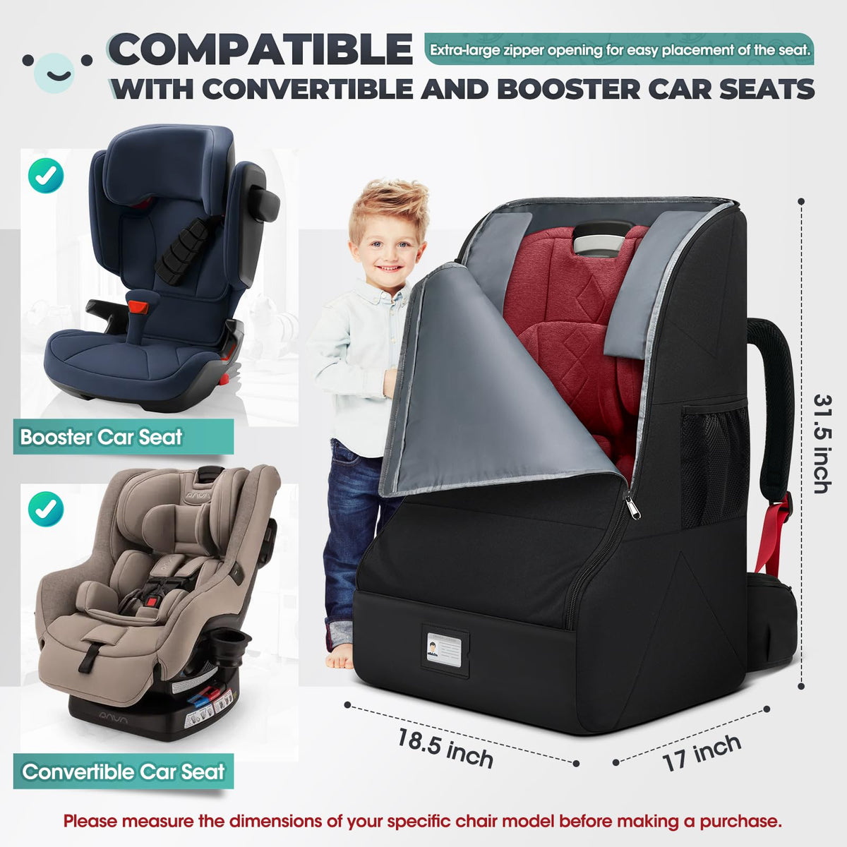 Padded Car Seat Travel Bag W6758