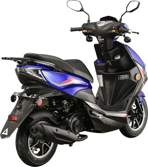 150cc Gas Automatic Scooter Moped with 10" Aluminum Wheels C8707