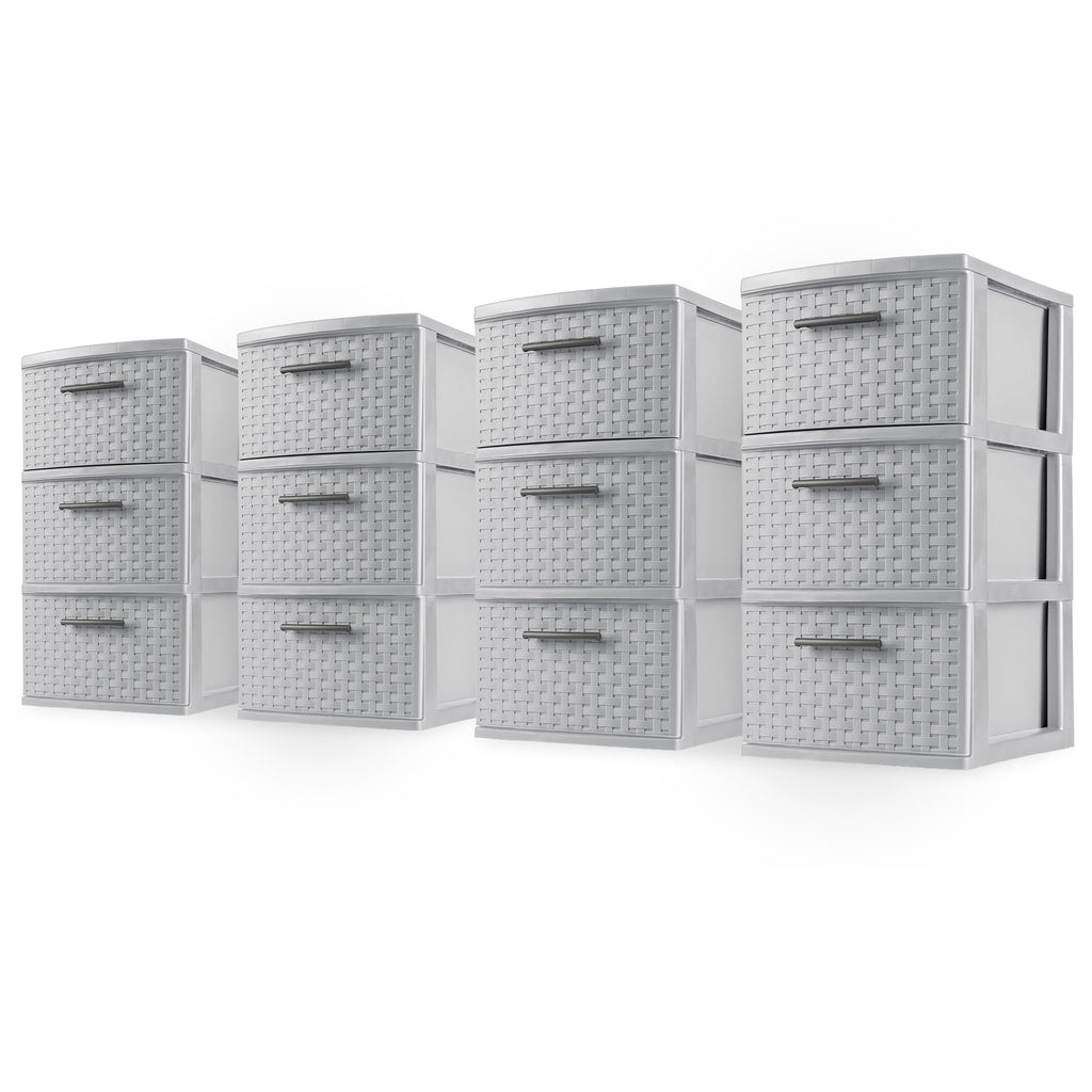 3-Drawer Storage Tower Unit 4-Pack O524