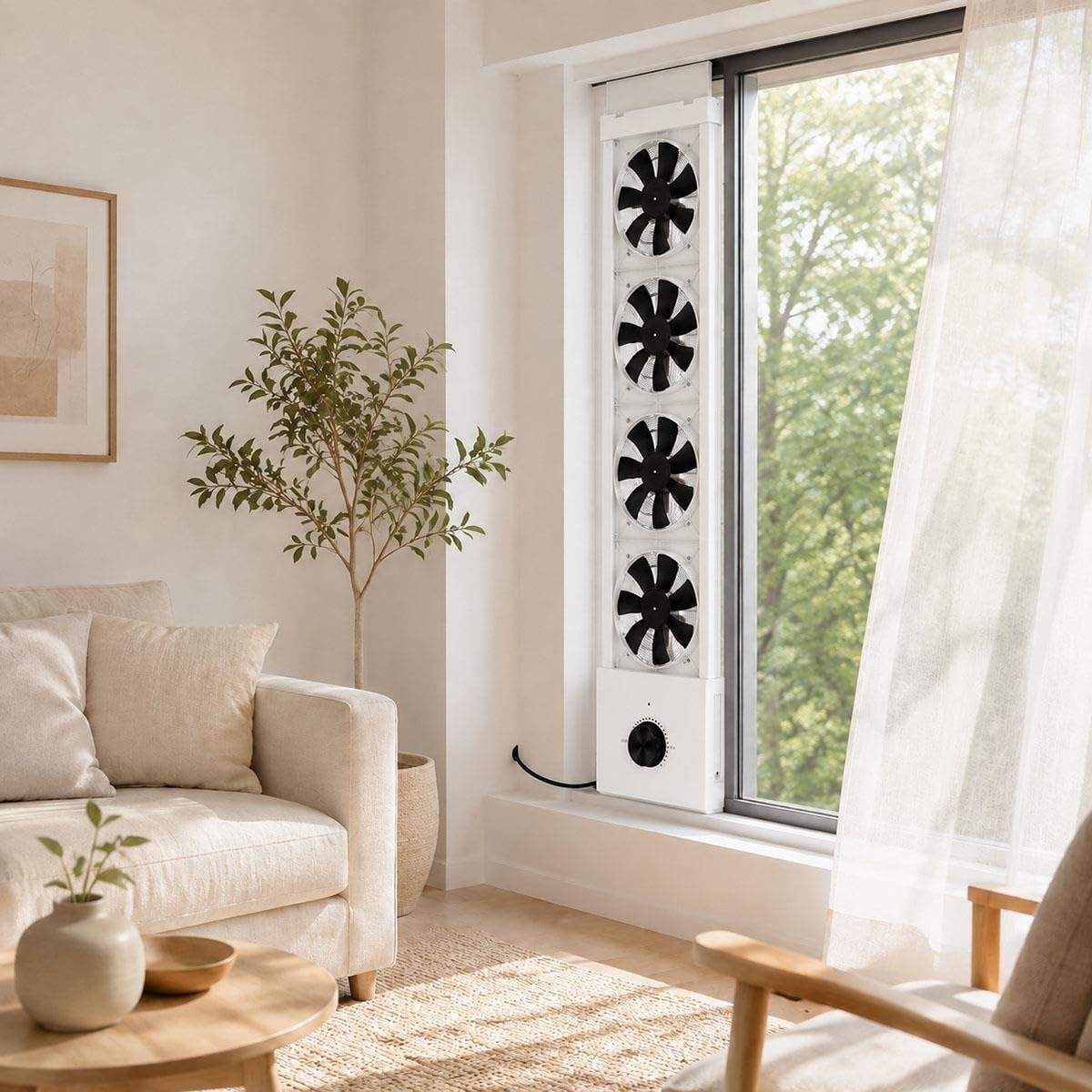 White 3-Speed Reversible Window Fan H326958