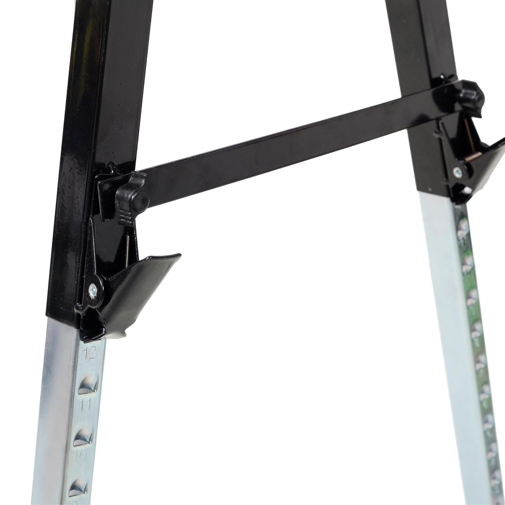 2 Pack Heavy Duty Steel Folding Sawhorse with Carry Handle F124674