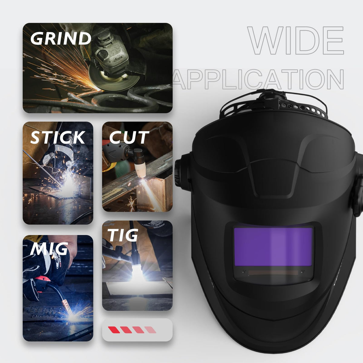 Bluetooth Flip-Up True Color Welding Helmet Y66397