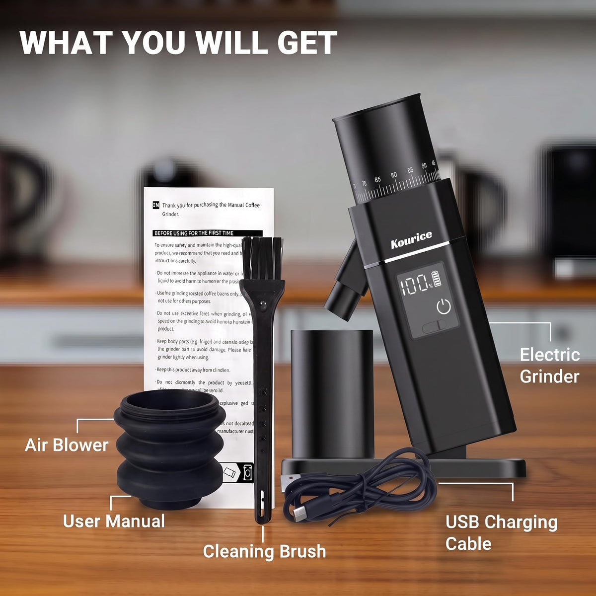 Electric Burr Coffee Grinder with 75 Settings P68400