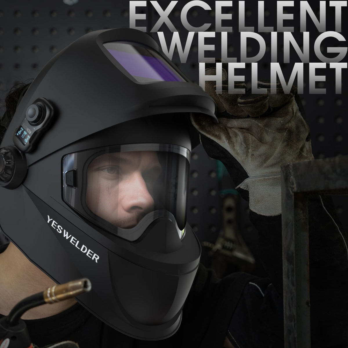 Bluetooth Flip-Up True Color Welding Helmet Y66397