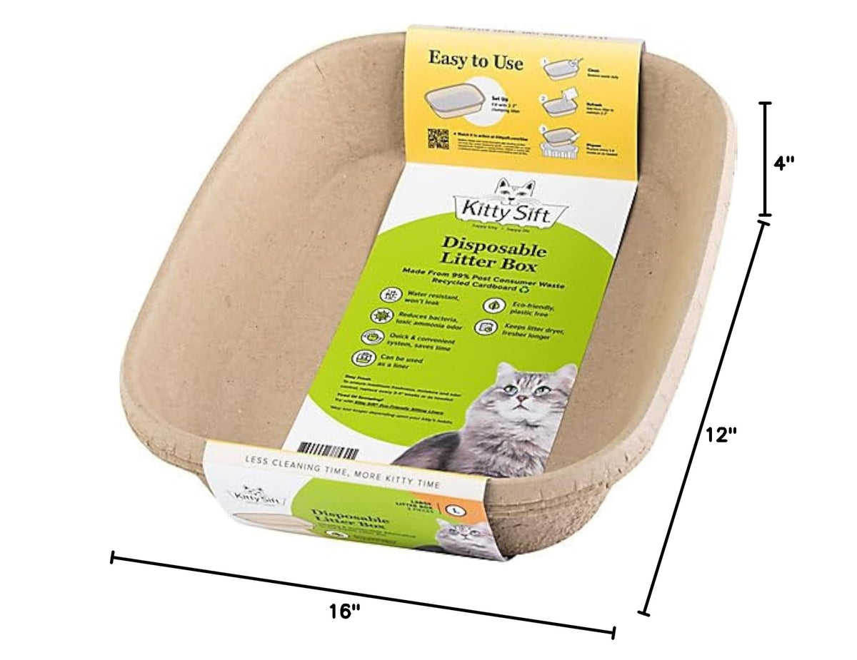 Disposable Litter Box Large 3 Pack F1324