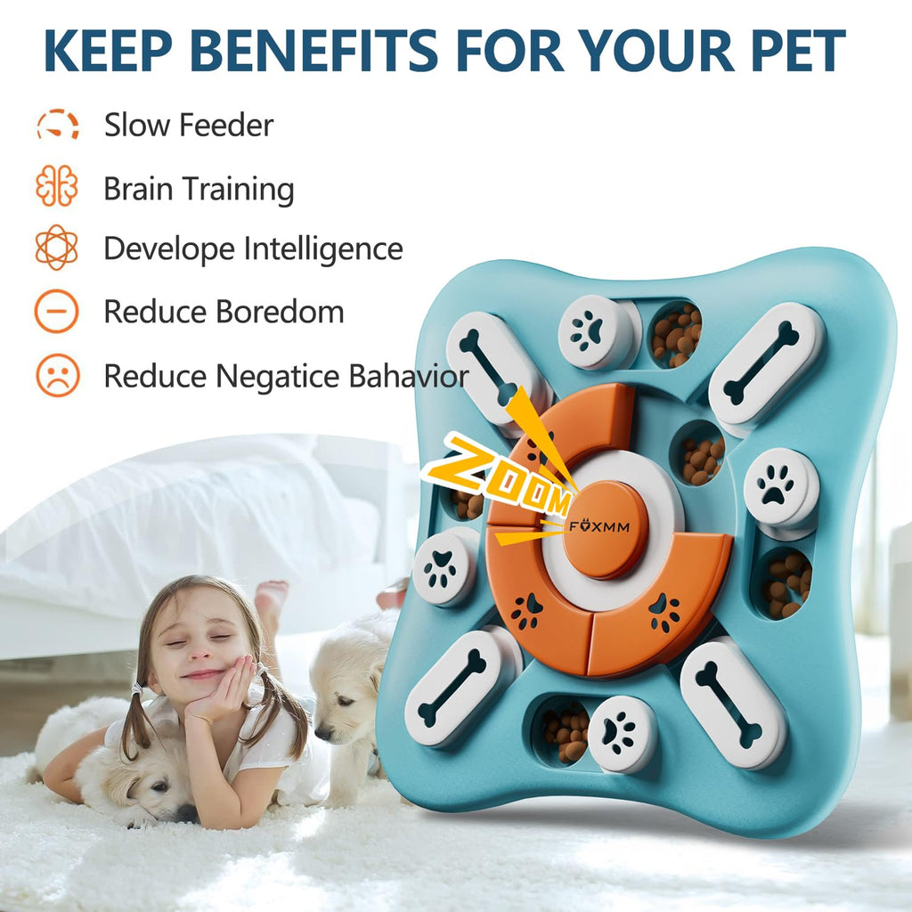 Interactive Dog Treat Puzzle Toys K711595