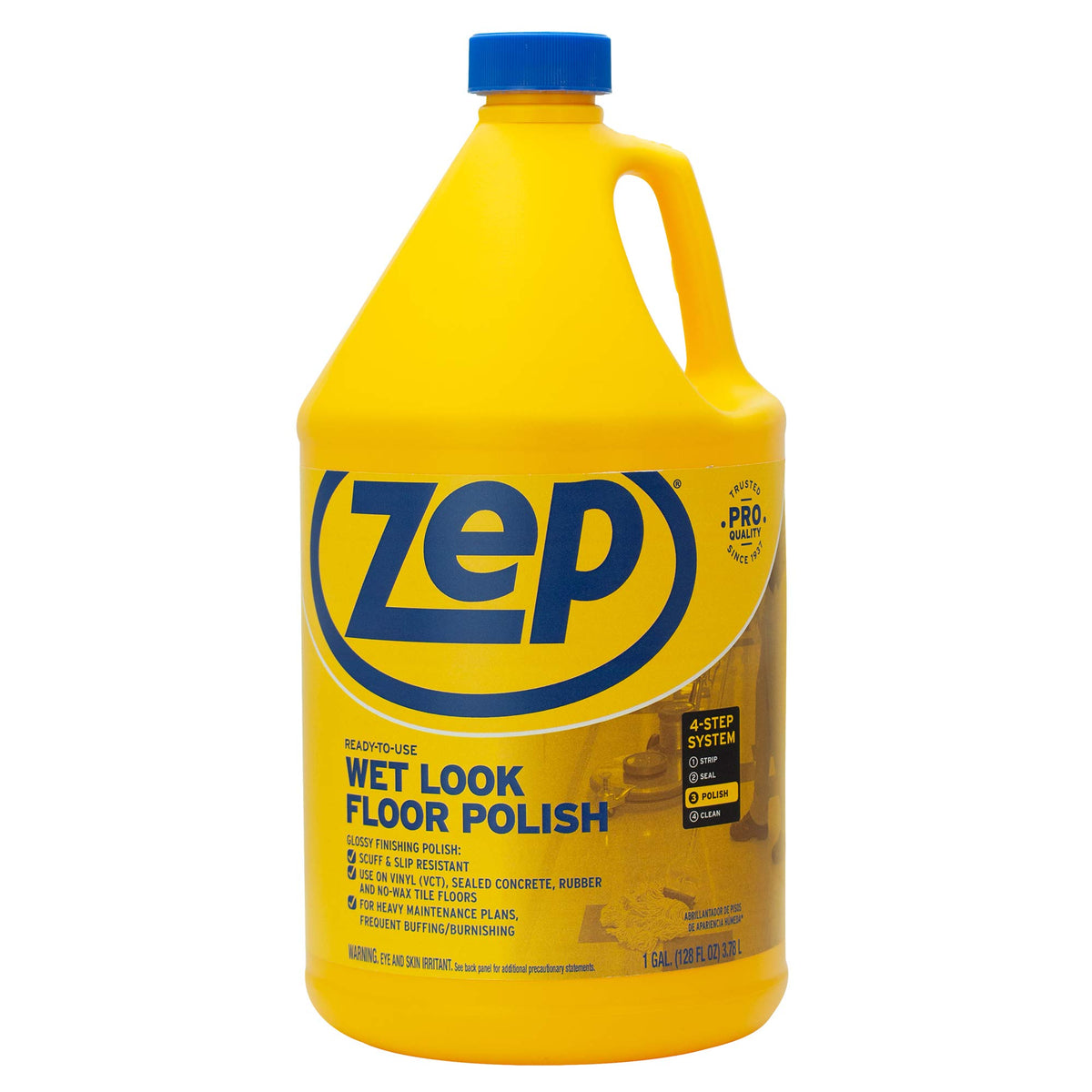 Wet-Look Floor Polish, 4-1 Gallon Bottles Q867797