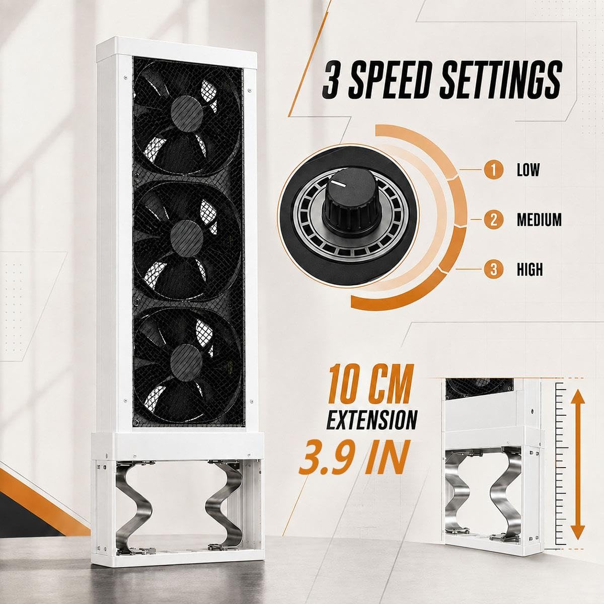 White 3-Speed Reversible Window Fan H326958