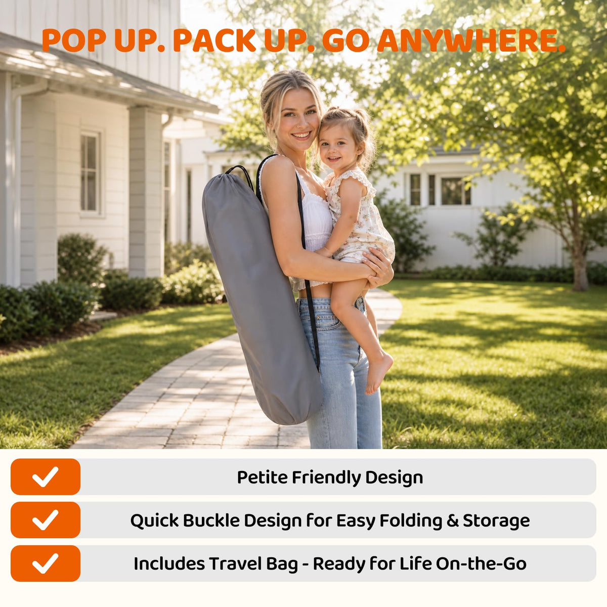 Portable Pop Up Playpen with Canopy Q824734