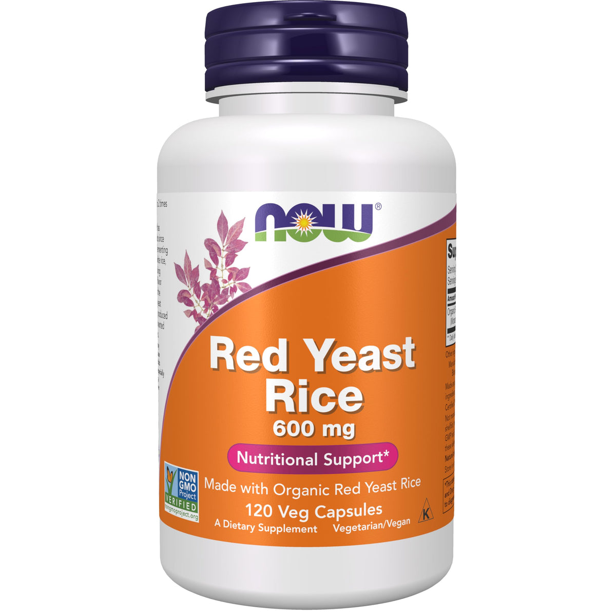 Red Yeast Rice 600 mg 120 Veg Caps Q3451