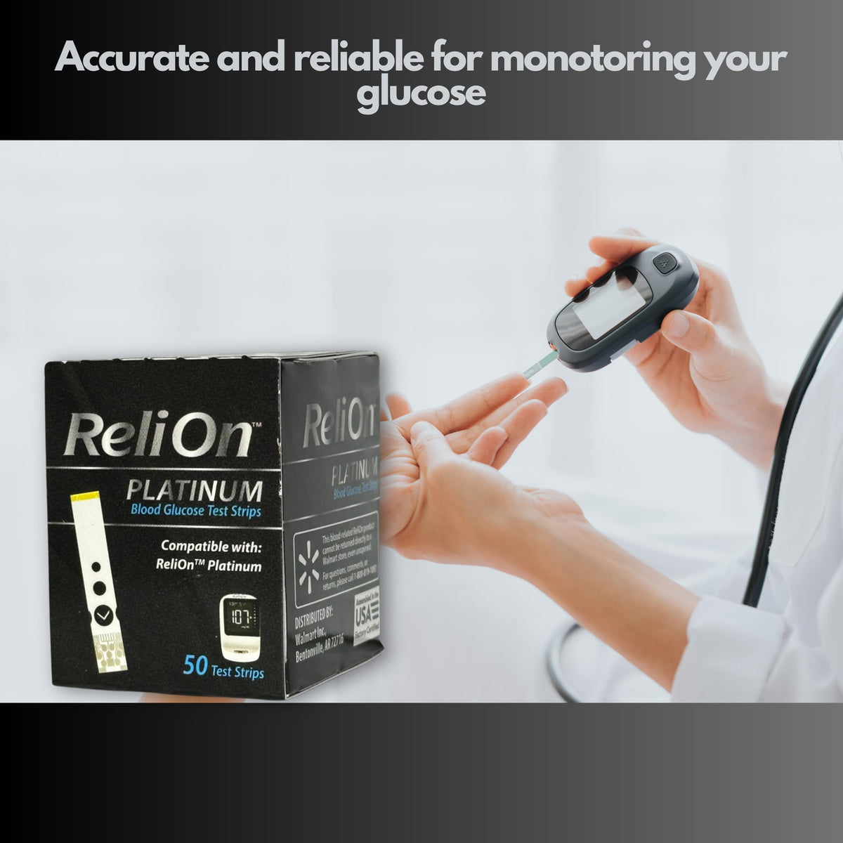 Blood Glucose Test Strips 50 Count A821254