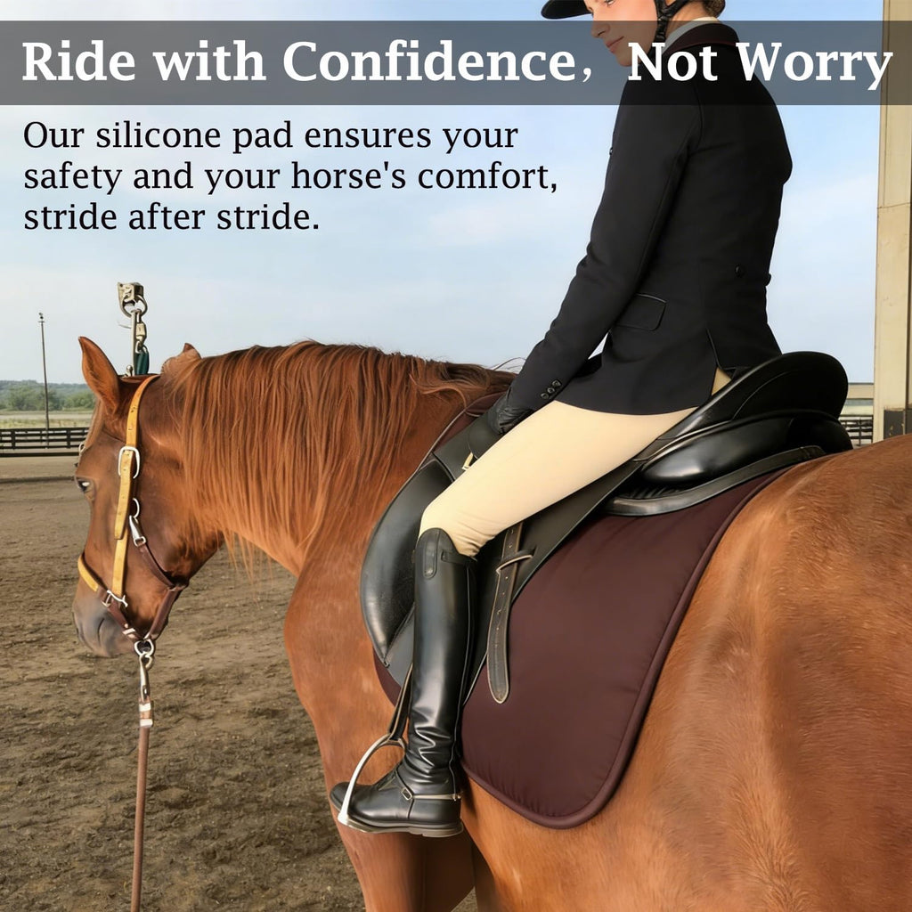 Silicone Gel Non Slip Shock Absorbing Horse Saddle Pad H770
