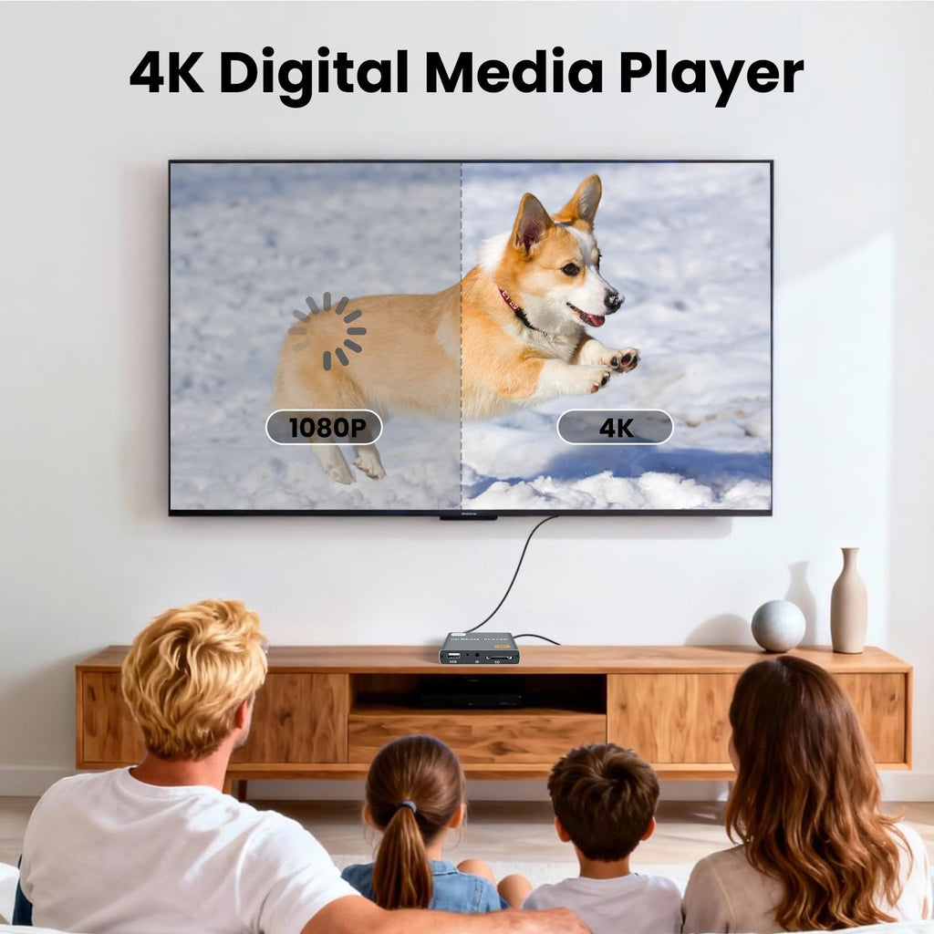 4K Full-HD Media Player with USB/SD Card Slot J964598