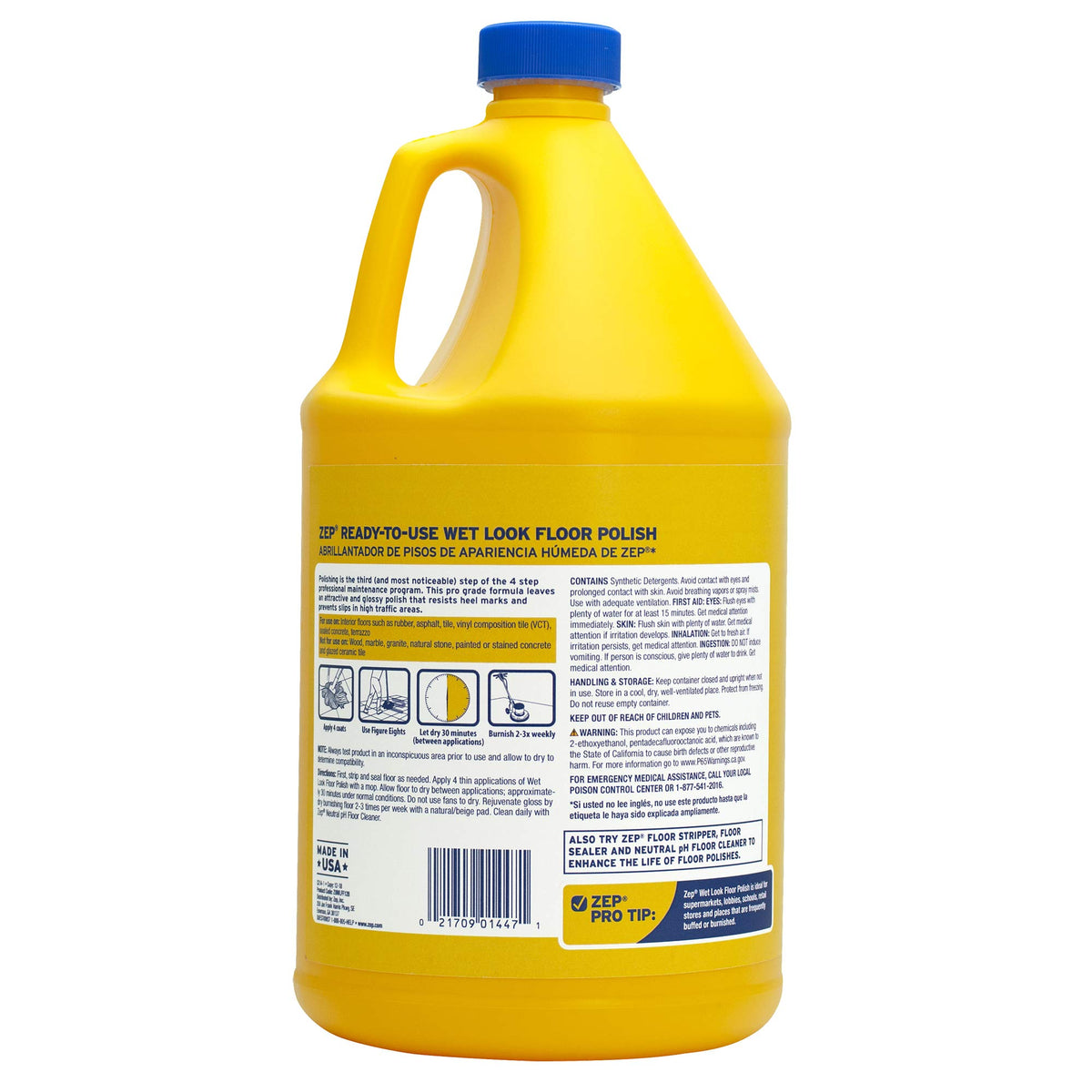 Wet-Look Floor Polish, 4-1 Gallon Bottles Q867797