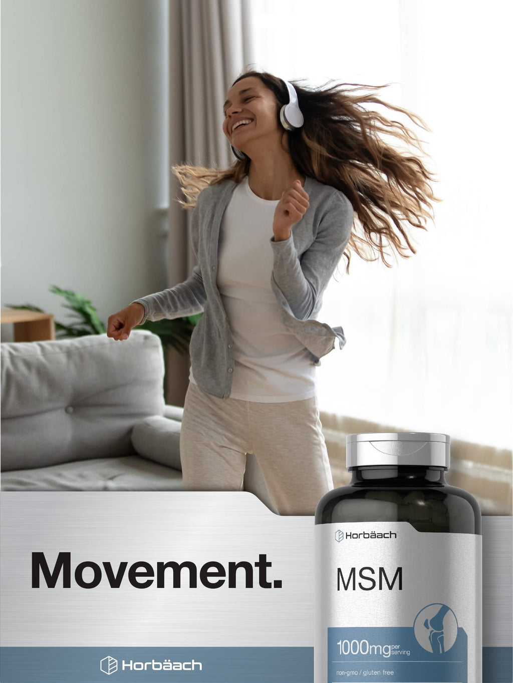 MSM Supplement Capsules 1000mg 250 Count R8609