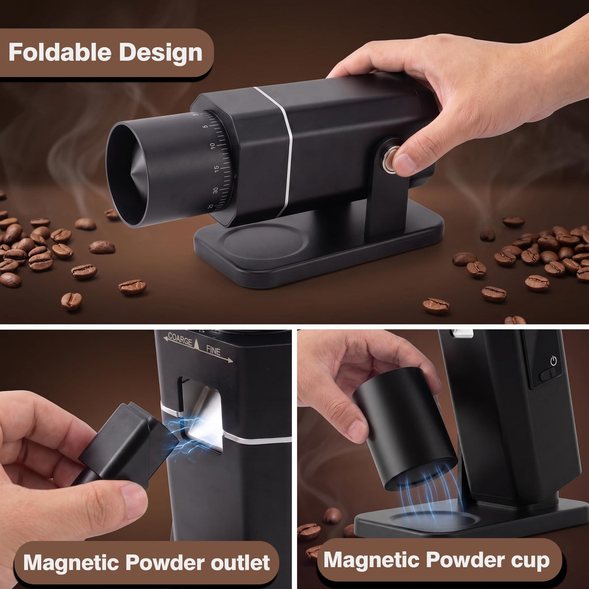 Electric Burr Coffee Grinder with 75 Settings P68400