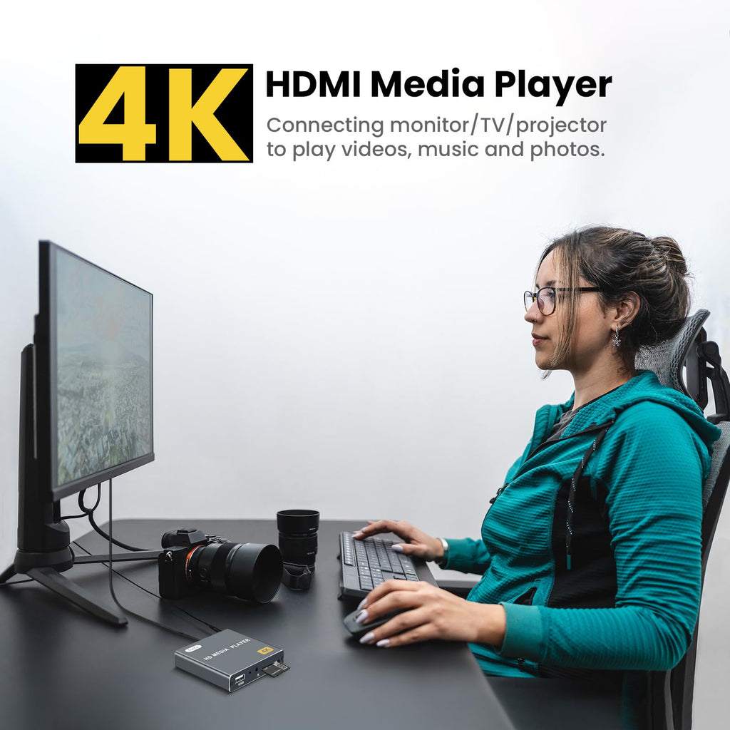 4K Full-HD Media Player with USB/SD Card Slot J964598