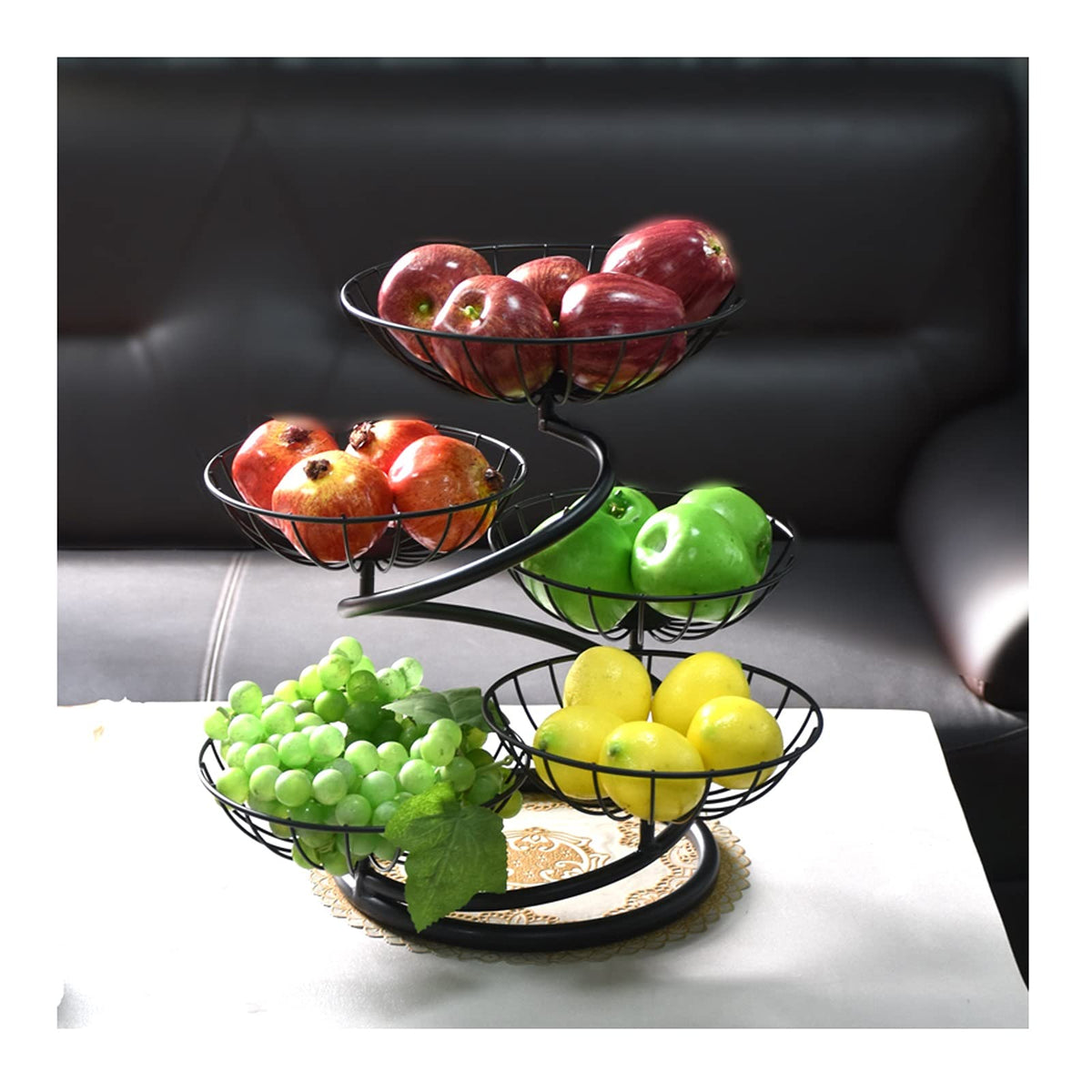 Fruit Bowl Multi-layer Fruit Tray Large Capacity B80737