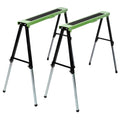 2 Pack Heavy Duty Steel Folding Sawhorse with Carry Handle F124674