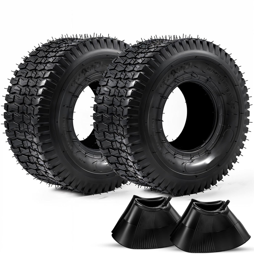 15x6.00-6 Lawn Mower Tire and Inner Tube 2PCS D574