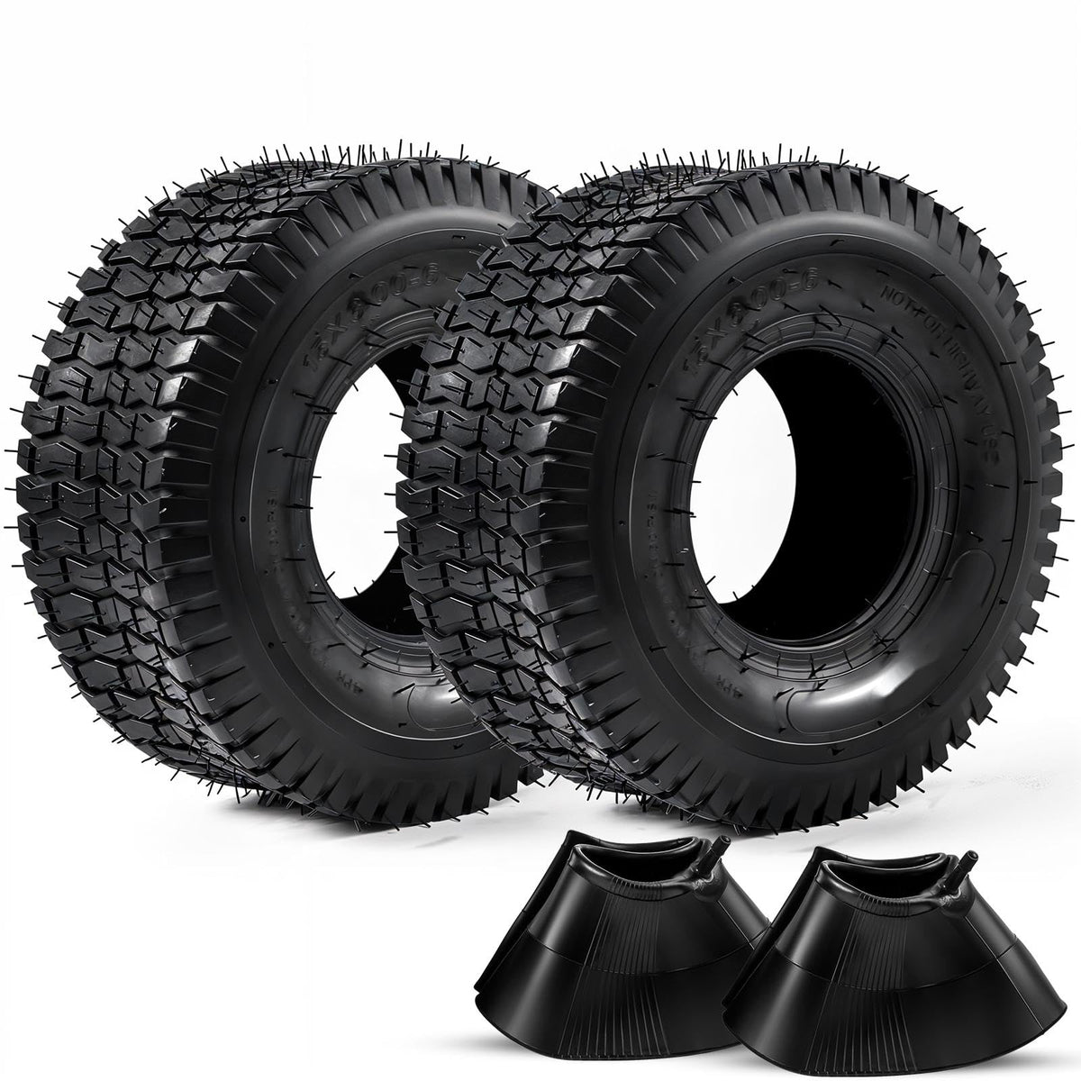 15x6.00-6 Lawn Mower Tire and Inner Tube 2PCS D574