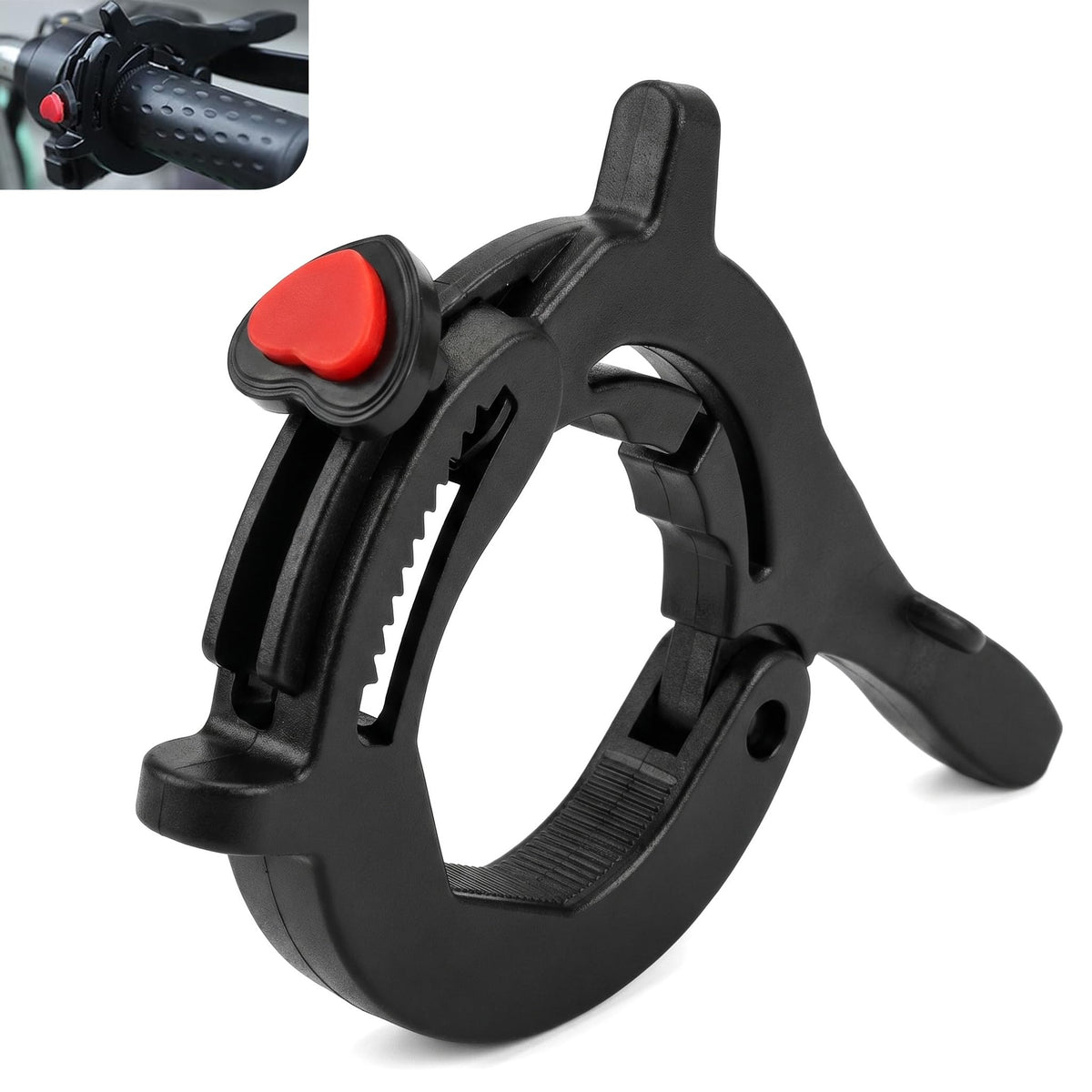 Motorcycle Throttle Cruise Control Assist Booster Anti-Slip Clamp (Black) Y838