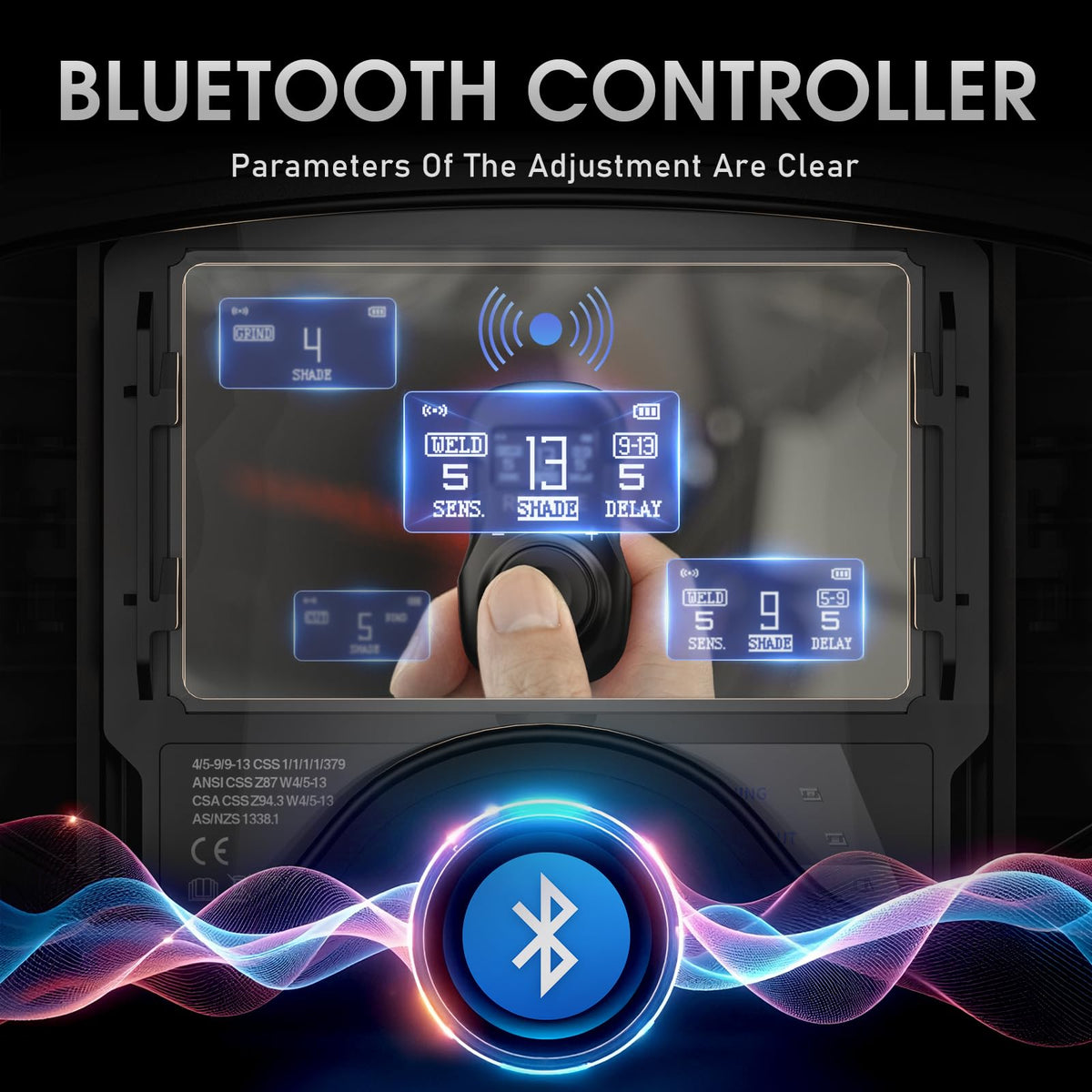 Bluetooth Flip-Up True Color Welding Helmet Y66397