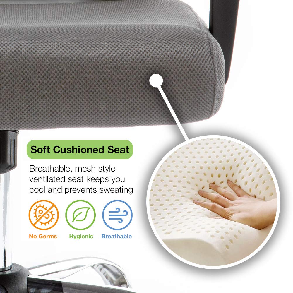 Black Blue Ergonomic Mesh Office Chair N693162