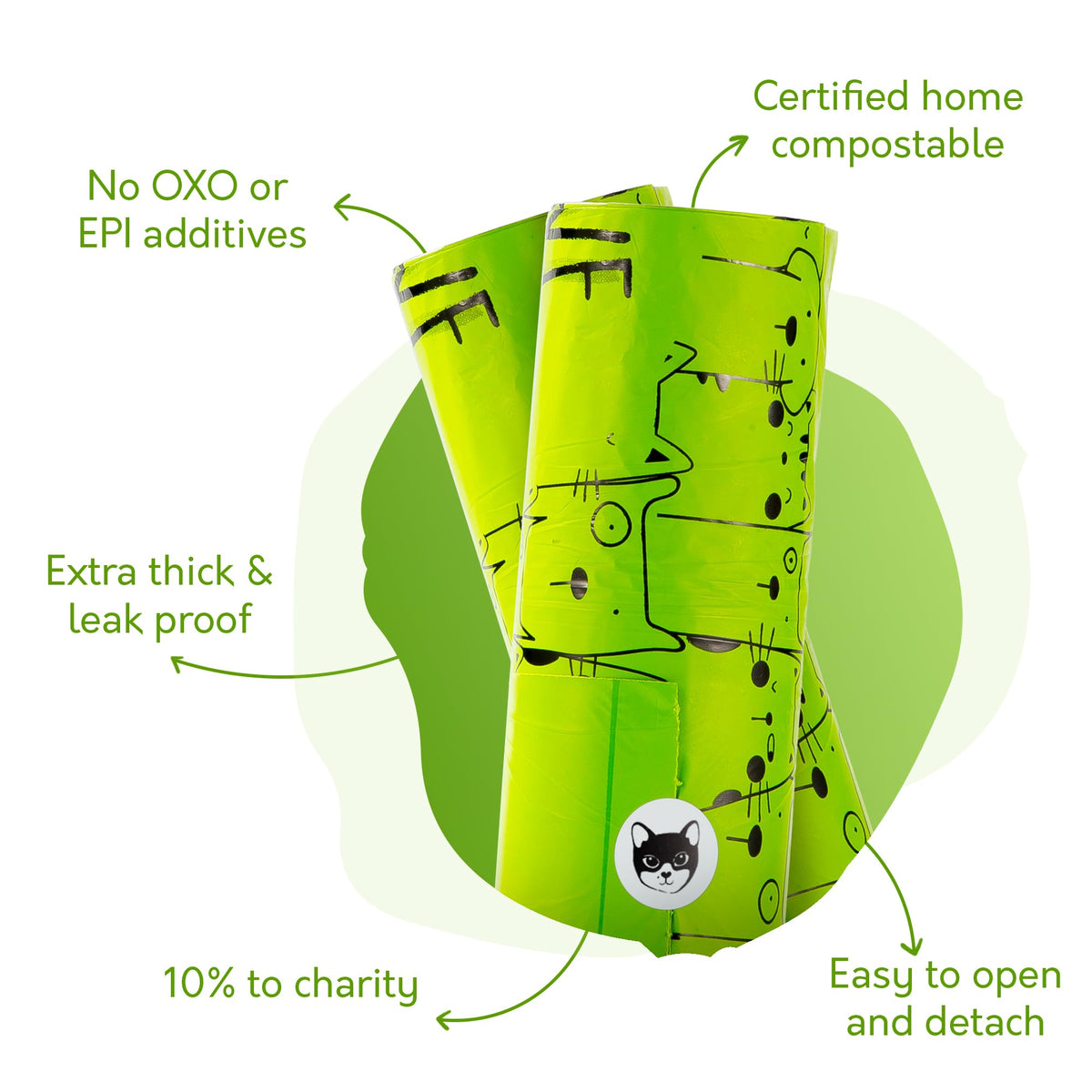 Compostable Cat Litter Bags XL 30 Count T567