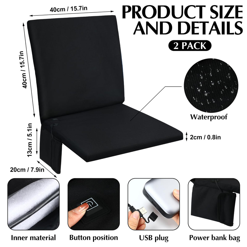 2 Pcs Waterproof Heated Seat Cushion R878993