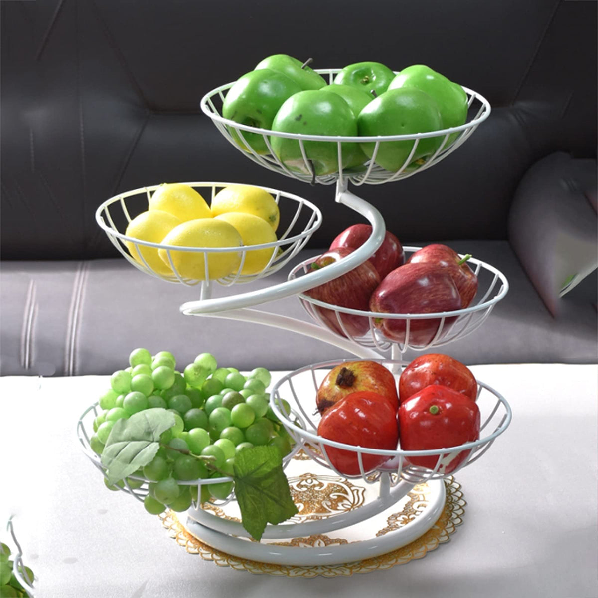 Fruit Bowl Multi-layer Fruit Tray Large Capacity B80737