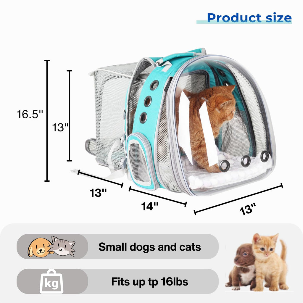 Expandable Cat Backpack with Mini Fan M9553