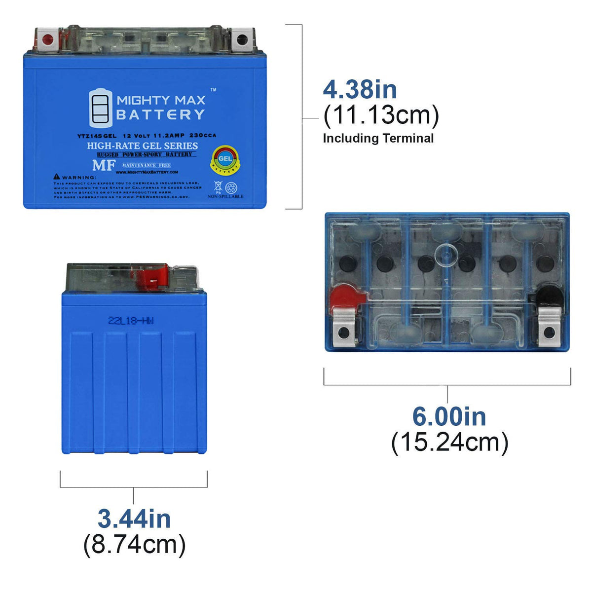 12V 11.2Ah Gel Battery D585
