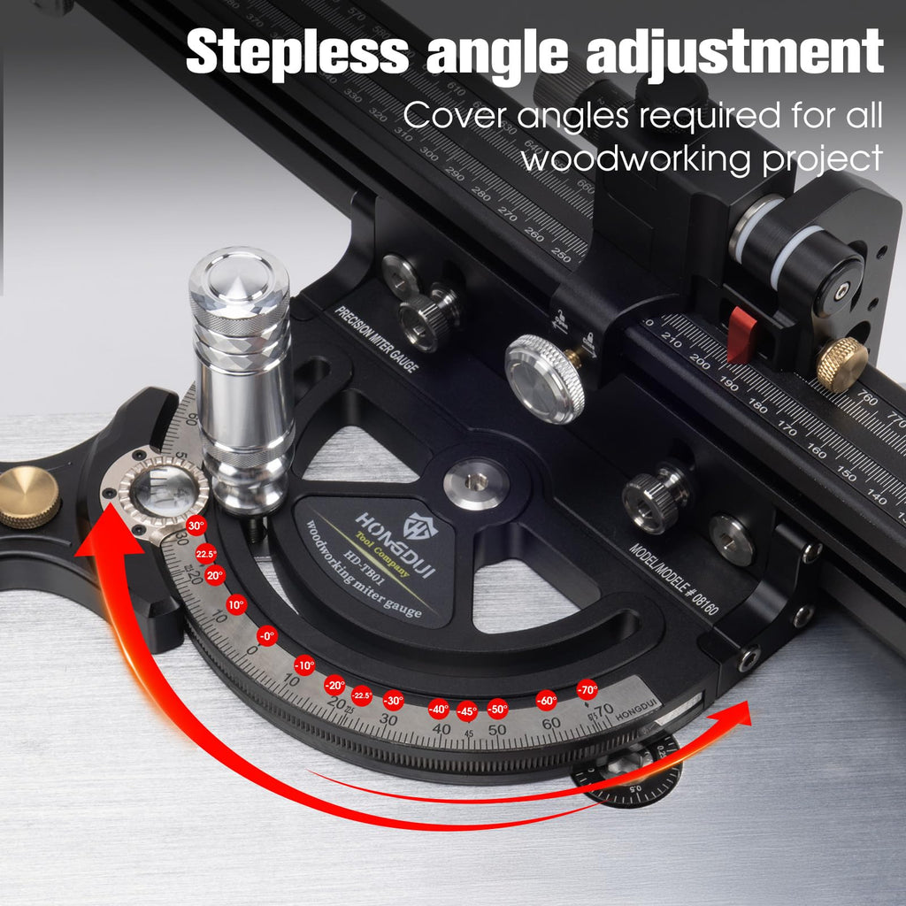 Aluminum Alloy Miter Gauge with Miter Fence P5472