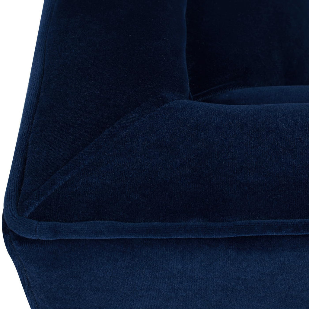 Navy Blue Velvet Tufted Sofa C166
