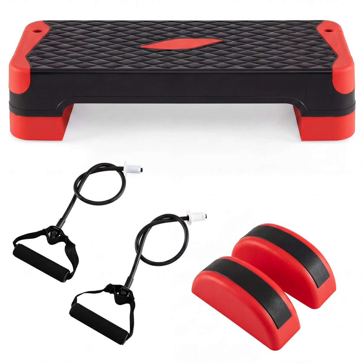 Aerobic Step Platform with Risers & Resistance Bands Z767