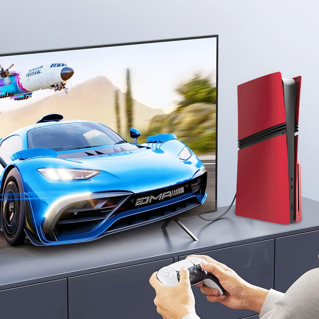 Red Matte ABS PS5 Pro Disc Edition Cover Plates U47770