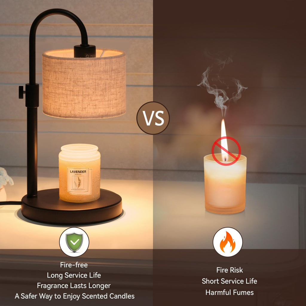 Candle Warmer Lamp with Timer, Adjustable Height Q862