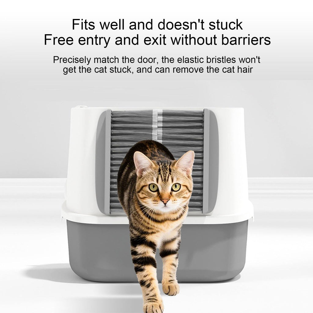 Enclosed Cat Litter Box with Lid Scoop Q481980