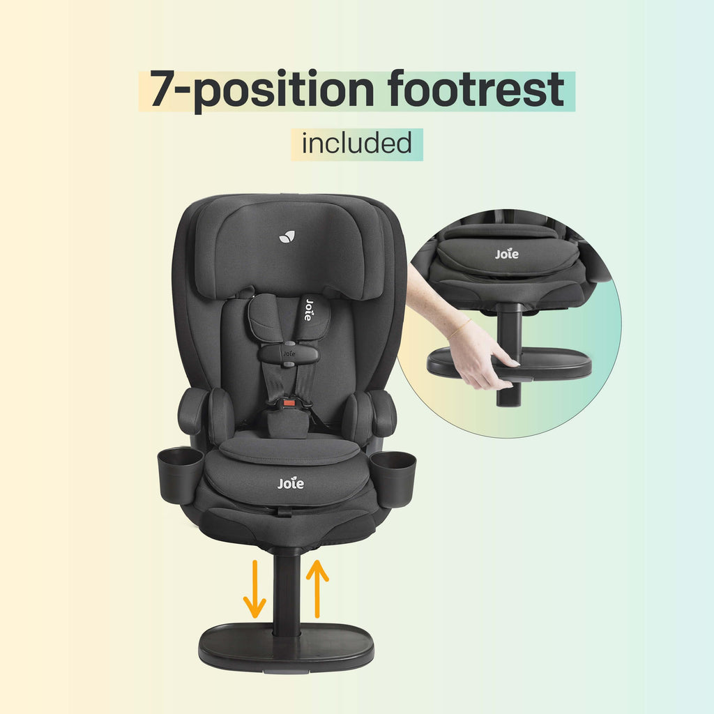 Harness Booster with Rigid Latch, 7-Position Footrest O970730