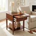 Wood End Table with Drawer K392