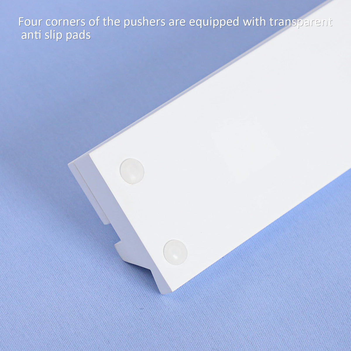 White Wooden Mahjong Racks with Pushers Set of 4 V215