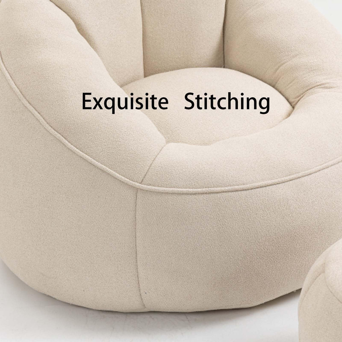 Memory Foam Bean Bag Chair with Ottoman Z726