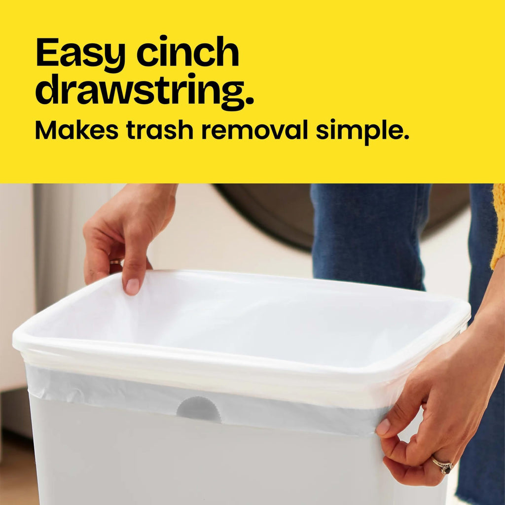 Medium Drawstring 8 Gallon Trash Bags 80 Count K636832