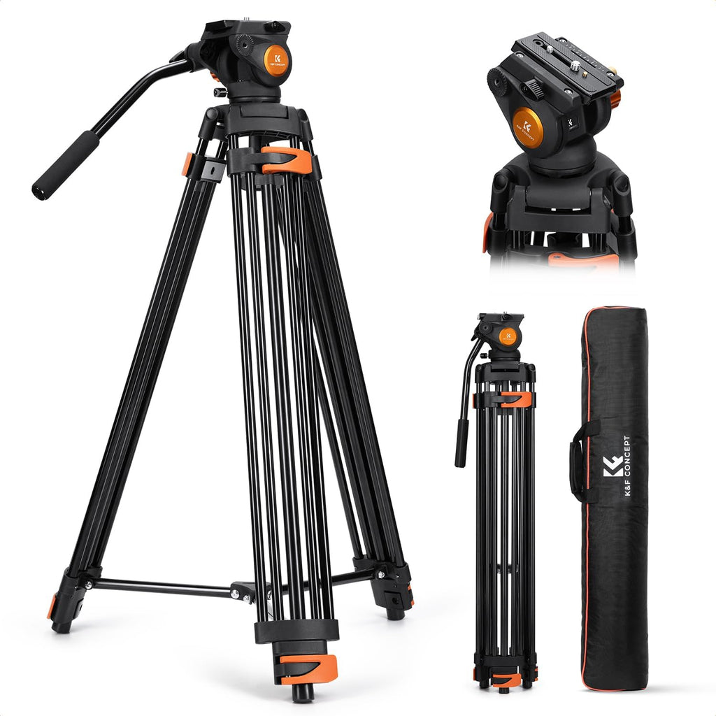80" Video Tripod with Fluid Head J1409