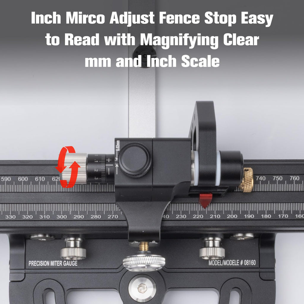 Aluminum Alloy Miter Gauge with Miter Fence P5472