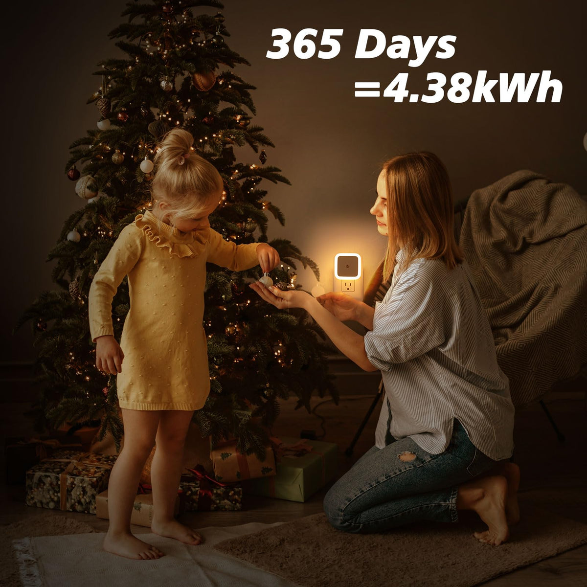 Warm White 8-Pack Plug in Night Light Z4597