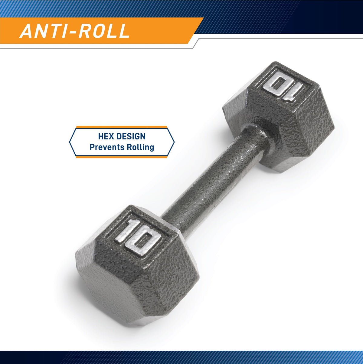 Cast Iron Hex Dumbbell K5252