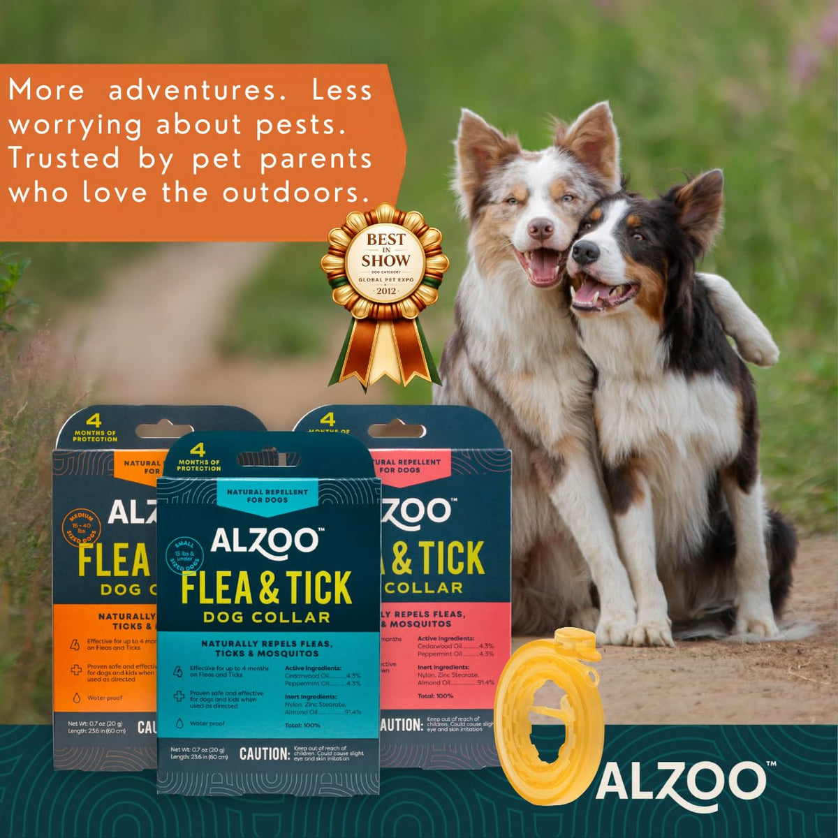Plant Based Flea & Tick Dog Collar X55401